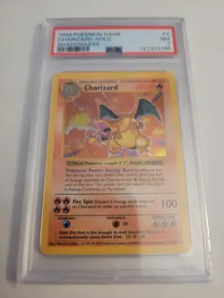 1999 Pokemon Game Base Set Charizard shadowless HOLO PSA 7 - Image 1