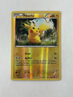 Pokemon Pikachu 48/162 BREAKthrough Reverse Holo Common LP - Image 1