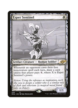 Magic the Gathering MTG MH2 Esper Sentinel 328 Regular Near Mint - Image 1
