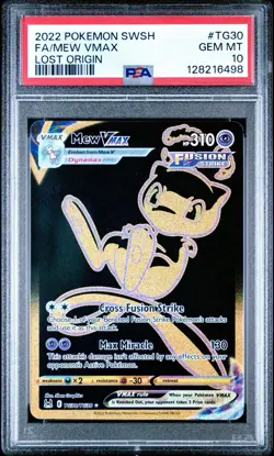 PSA 10 Mew VMAX (Secret) TG30/TG30 Lost Origin Trainer Gallery Pokemon - Image 1