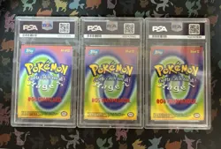 PSA 8, 9 Charizard Charmeleon Charmander Rainbow Foil Movie Edt Pokemon E6 TOPPS - Image 4