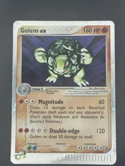 Pokemon Golem EX #91 LP/MP Dragon (DR) Rare Holo Vintage E-Reader WOTC 91/97 - Image 1