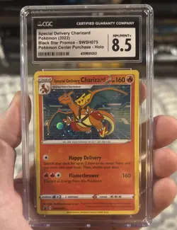 2022 Pokemon SWSH Promo Special Delivery Charizard #SWSH075 Holo CGC 8.5+ - Image 1