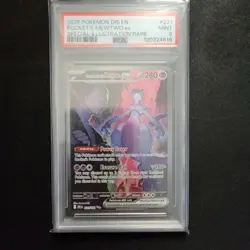 2025 Pokemon TCG - Team Rocket’s Mewtwo ex - Destined Rivals SIR No. 231 PSA 9 - Image 1