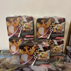 Pokemon TCG Fall 2020 Collector’s Treasure Chest Lunch Box Tin NEW Sealed - Image 1