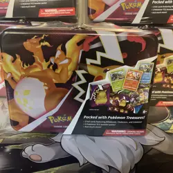 Pokemon TCG Fall 2020 Collector’s Treasure Chest Lunch Box Tin NEW Sealed - Image 2