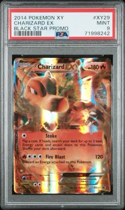 2014 Pokemon XY Charizard EX Black Star Promo XY29 PSA 9 Mint Holo #XY29 - Image 1