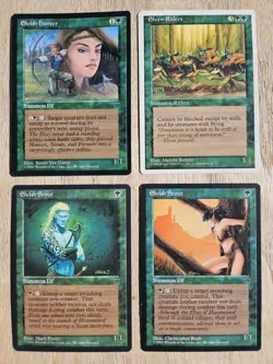 MTG - (x14) Elf cards. Various sets and conditions. - Image 1