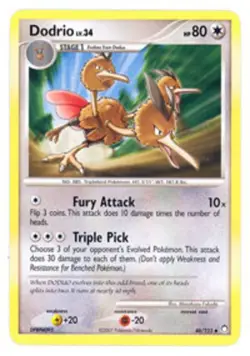4x Lightly Played Dodrio - 46/123 - Uncommon Pokemon Mysterious Treasures - Image 1