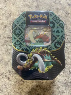 Pokemon Paldean Fates Tin Great Tusk ex 4 Packs New Sealed English SEALED NEW - Image 1