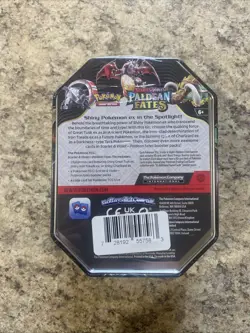 Pokemon Paldean Fates Tin Great Tusk ex 4 Packs New Sealed English SEALED NEW - Image 3