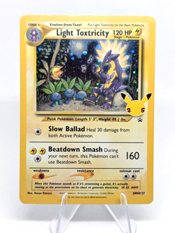 Pokemon TCG Celebrations Light Toxtricity SWSH137 Blackstar Promo - NM - Image 1