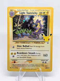 Pokemon TCG Celebrations Light Toxtricity SWSH137 Blackstar Promo - NM - Image 3