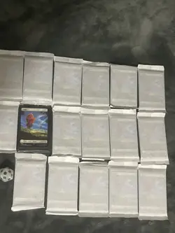 Final Fantasy MTG 19 SEALED Basic Land NON FOILS Spindown White Dice X3 - Image 3