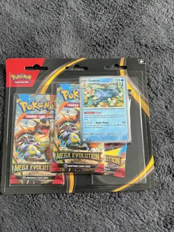 Pokemon TCG Mega Evolution 3 Pack Blister (Golduck) and (Psyduck) Factory Sealed - Image 1