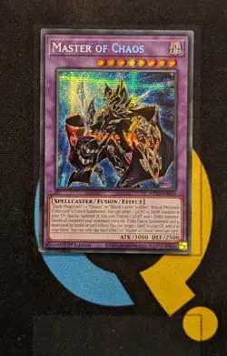 MP23-EN018 Master of Chaos Prismatic Secret Rare 1st Edition YuGiOh - Image 1
