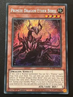 Primite Dragon Ether Beryl BLMM-EN130 Secret Rare 1st Edition Near Mint Yugioh - Image 1
