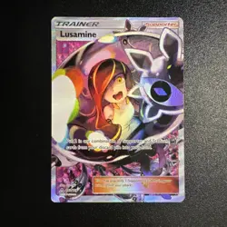 Pokemon TCG Lusamine Ultra Prism Holo Card 153/156 Full Art Ultra Rare - Image 1