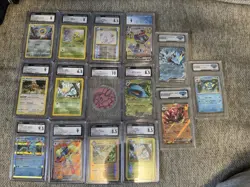 Lot Of 15 Graded Pokemon Card Slabs - Image 1