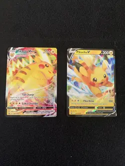 Pikachu VMAX SWSH286 and V SWSH285: Sword & Shield Promo Cards Holo - Image 1