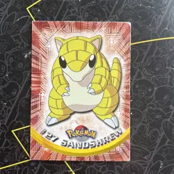 Sandshrew #27 - BLACK LOGO - NON-HOLO - SERIES 1 - TOPPS POKEMON CARD - Image 1