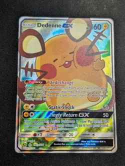 Dedenne GX 195a/214 - Alternate Full Art - Unbroken Bonds Pokemon Card NM/M - Image 1