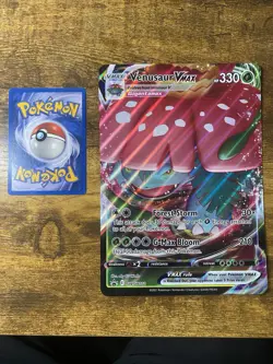 Venusaur VMAX SWSH102 JUMBO Black Star Promo Pokemon Card Oversized - Image 1