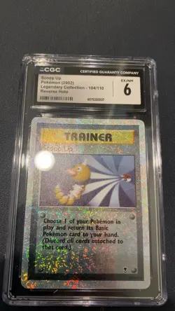 Pokemon Trainer Card Scoop Up 104/110 Reverse Holo Rare Legendary Collection - Image 1