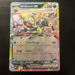 Umbreon EX 60/131 Prismatic Evolutions Double Rare Pokemon TCG Cards Ultra - Image 1