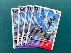 SkullMeramon BT22-074 Playset Cyber Eden Digimon Card Game x4 - Image 1