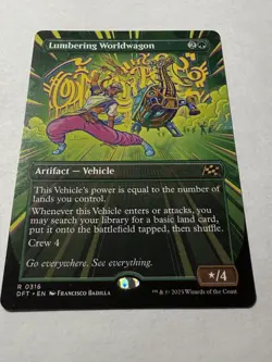 Lumbering Worldwagon (Borderless / extended art) Aetherdrift Regular - Image 1