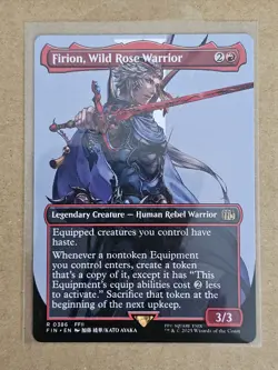 MTG Final Fantasy Firion, Wild Rose Warrior (Borderless) Non-foil R 386 - Image 1