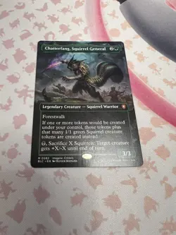 Magic the Gathering: Chatterfang, Squirrel General (Borderless 0082) Bloomburrow - Image 2
