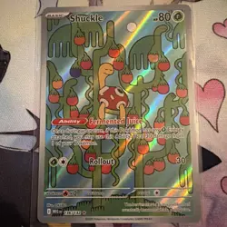 Shuckle 136/132 Illustration Rare Pokemon TCG Me01: Mega Evolution Holo - Image 1