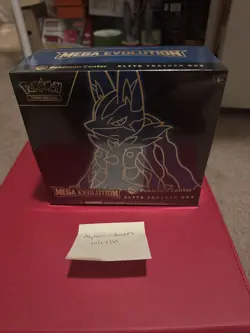 Pokemon Center Mega Evolution Lucario ETB Elite Trainer Box BRAND NEW Sealed - Image 1
