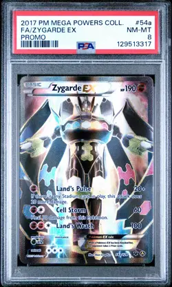 2017 POKEMON BLACK STAR PROMO ZYGARDE EX #54A FULL ART PSA 8 NM #129513317 - Image 1