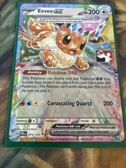 Pokemon TCG - Eevee Ex - 075/131 Prismatic Evolutions - Prize Pack Series 7 - NM - Image 1
