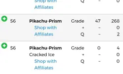 Merlin pokemon Pikachu S6 cracked Ice Foil AP 8,5*mint* - Image 4