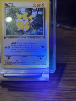 1999 Pokemon Jungle #60 Pikachu 1st Edition CGC GEM MINT 10 - Image 2