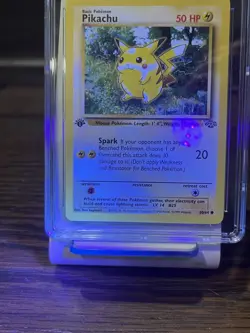 1999 Pokemon Jungle #60 Pikachu 1st Edition CGC GEM MINT 10 - Image 5