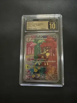 CGC 10 PRISTINE Sawsbuck 074/071 Cyber Judge Pokemon 2024 Art Rare Holo - Image 1