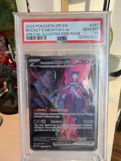 Pokemon 2025 Team Rockets Mewtwo ex 231/182 SIR Destined Rivals GEM MINT PSA 10 - Image 4