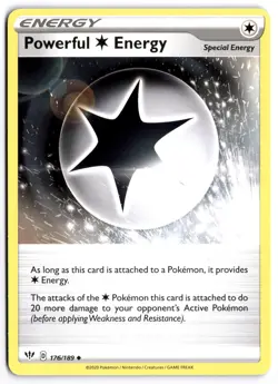 Pokemon Powerful C Energy Uncommon SWSH03: Darkness Ablaze 176/189 NM - Image 1