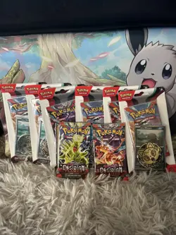 Nintendo Pokemon TCG Scarlet & Violet Obsidian Flames 6 Blister Packs 2 Packs 820650853319 - Image 1
