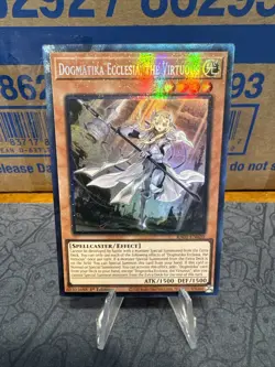 Yugioh! Dogmatika Ecclesia, the Virtuous RA01-EN020 Prismatic Collectors Rare NM - Image 1
