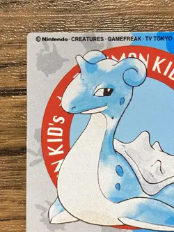 Pokemon Kids' Mini Card Lapras Nintendo Bandai Pocket Monsters 1998 Japan - Image 3