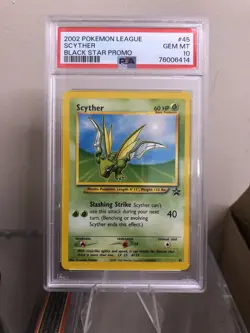 Scyther PSA 10 Pokemon Card. WOTC Black Star Promo #45. 2002 GEM MINT. - Image 1