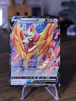 Zamazenta V 139/202 Sword & Shield NM Ultra Rare Pokemon Card - Image 1