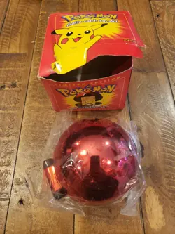 1999 Pokemon Pikachu 23k Gold Plated Trading Card & Pokeball Burger King Sealed - Image 1