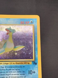 Lapras 10/62 Fossil Holo Rare- German Language Pokemon Card - Image 3